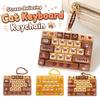 Cartoon Keyboard Squeeze Toy 26 Keys Bookbag Pendant  For Adults,Teenagers,Kid