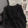2024 Women's Solid Color Tassel Sweater - Loose, Soft Knit for Autumn/Winter