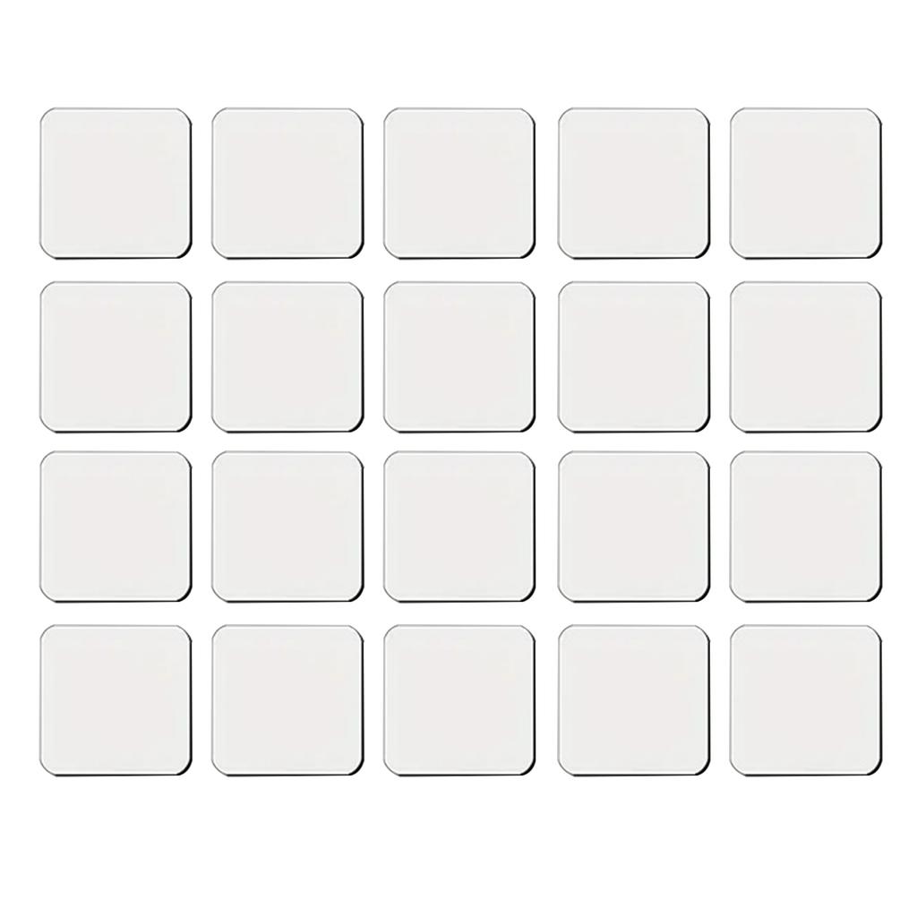 20 Stück Magnetische Kühlschrankdekoration Sublimationsdruck Kühlschrankmagnet Rohlinge DIY Dekorative Magnete für Heimküchen Dekoration