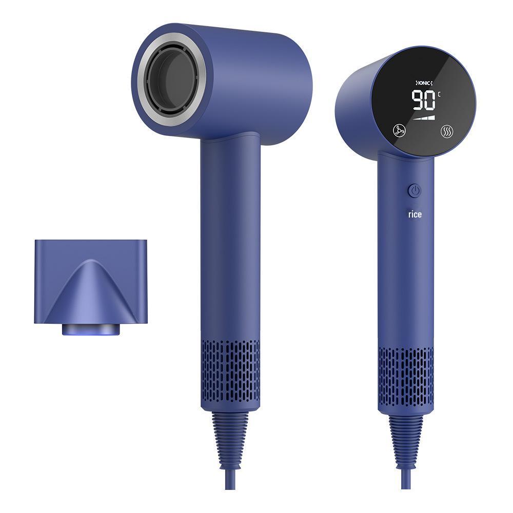 High-Speed Hair Dryer with Brushless Motor & Plasma Technology - High Power, Temperature Display, Ideal for Home & Hotel Use