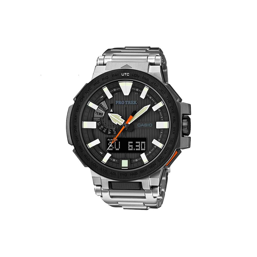 CASIO Men PRO TREK Black Watch PRX-8000T-7ADR PRX-8000T-7ADR Black Regular Watch Box