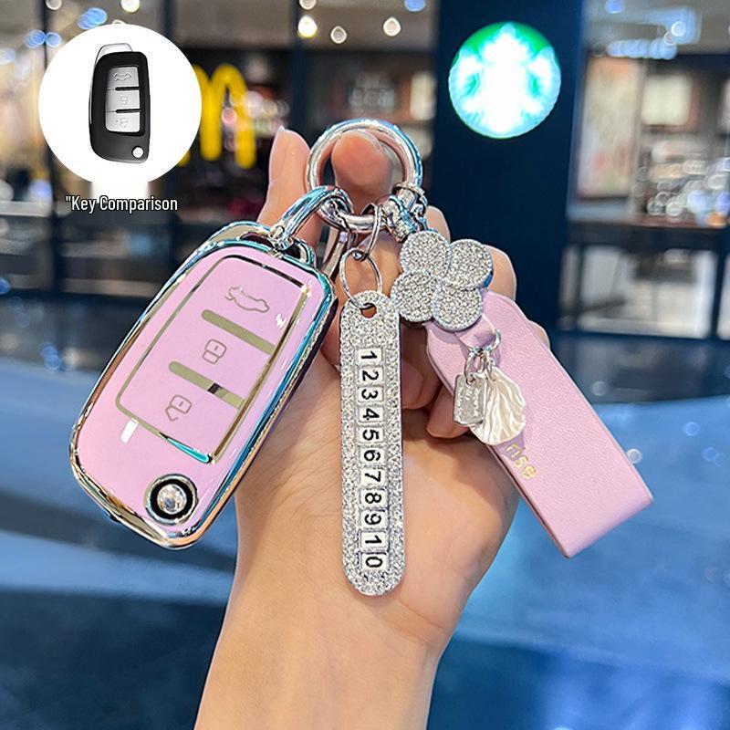 Geely Folding Key Cover for Vision X3, King Kong, Emgrand GL, Panda S1, Boyue X1, Xingrui, Binrui.