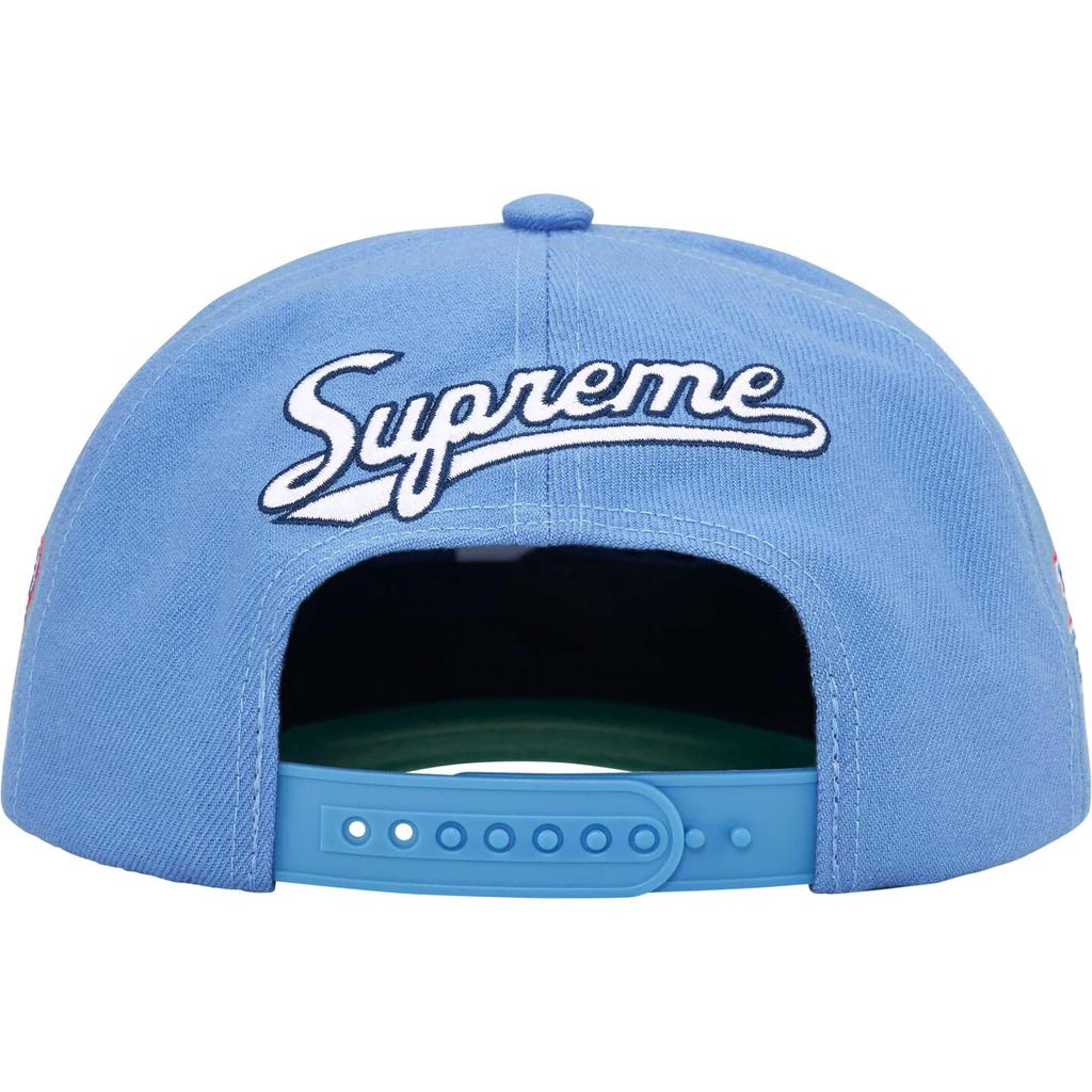 Supreme World Famous S Logo 6-Panel Light Blue
