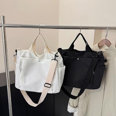 Large Capacity Messenger Bag Women's New Casual Handbag Commuter Tote Bag Simple Bucket Shoulder Bag