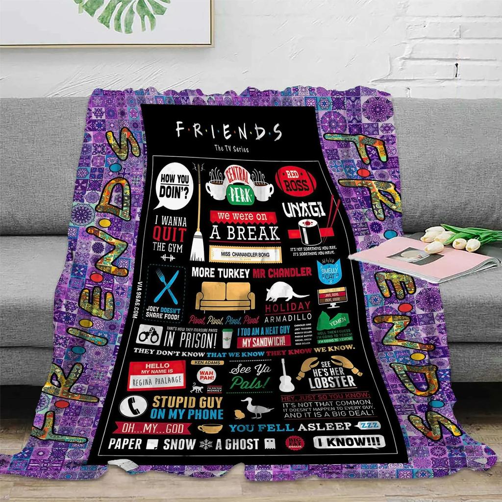 Friends TV Show Flannel Throw Blanket for Kids Adults  Perfect Gift for Girls Suitable for Picnic Travel Bed Use  All Season Bla