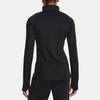 Under Armour Solid Color 1/2 Zip Training Sports Printed Fitted Raglan Sleeve T-Shirt Women Tops Black 1365782-001