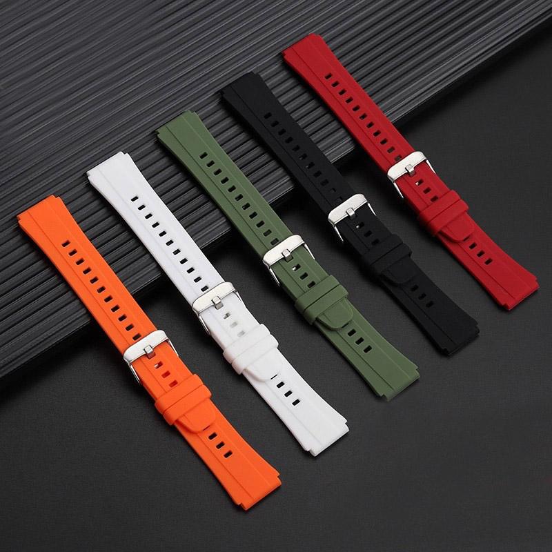 Silikonowe Paski do Zegarka Casio G-SHOCK 3299 AE1200 AE-1200 AE1300 SGW400 SGW-300 A158W A159W Sportowy Wodoodporny Pasek 18mm