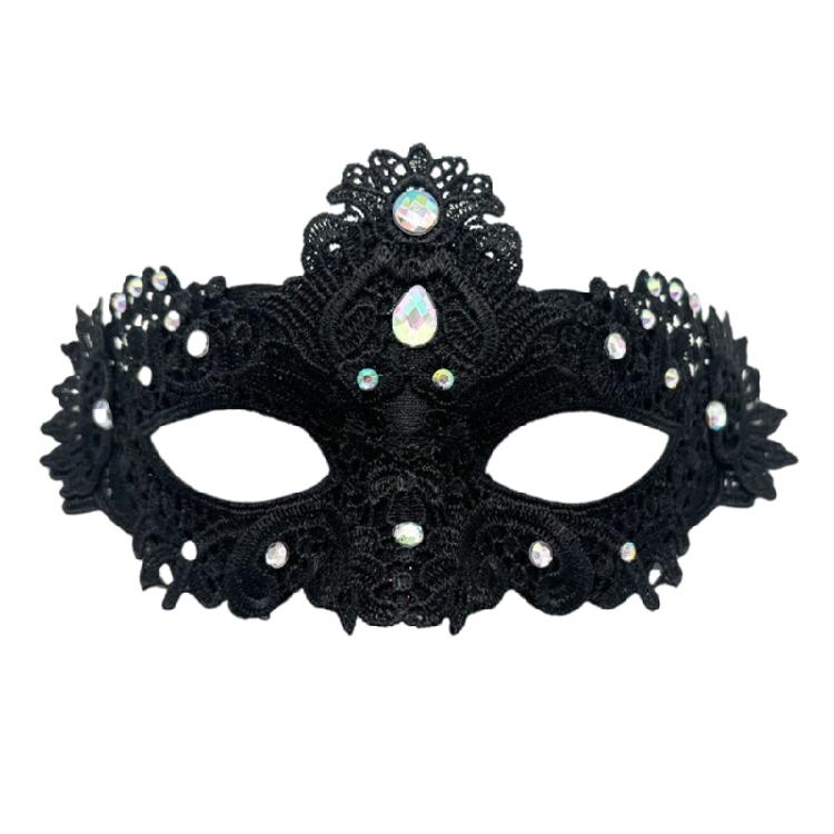 Kunststofffeder Strasssteine Maske Halloween Party Zubehör Leichtes Design Für Cosplay Und Soziale Veranstaltungen