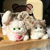 Realistic Cat Squeeze Toy Soft TPR Fidget for Stress Relief Cute Kitten-Shaped Decompression Gadget for Kids Adults