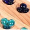 Foldable Mancala Board Game - Fun Classic Table Game with Wooden Board for Adults & Kids