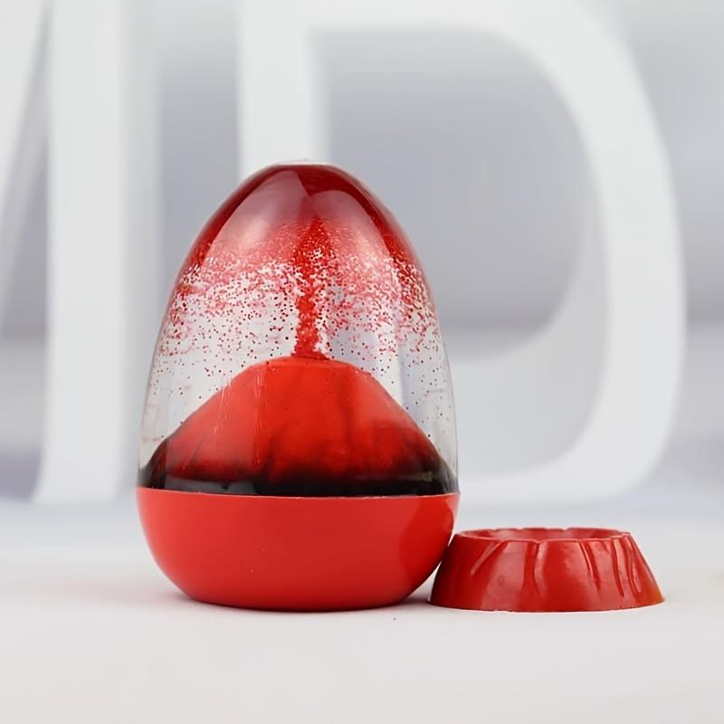 Creative Eggshell Shape Volcano Eruption Design Timer Timer - Craft Ornament, Relax, Home Decoration, Office Desktop, Car Small Ornament,Birthday Gift