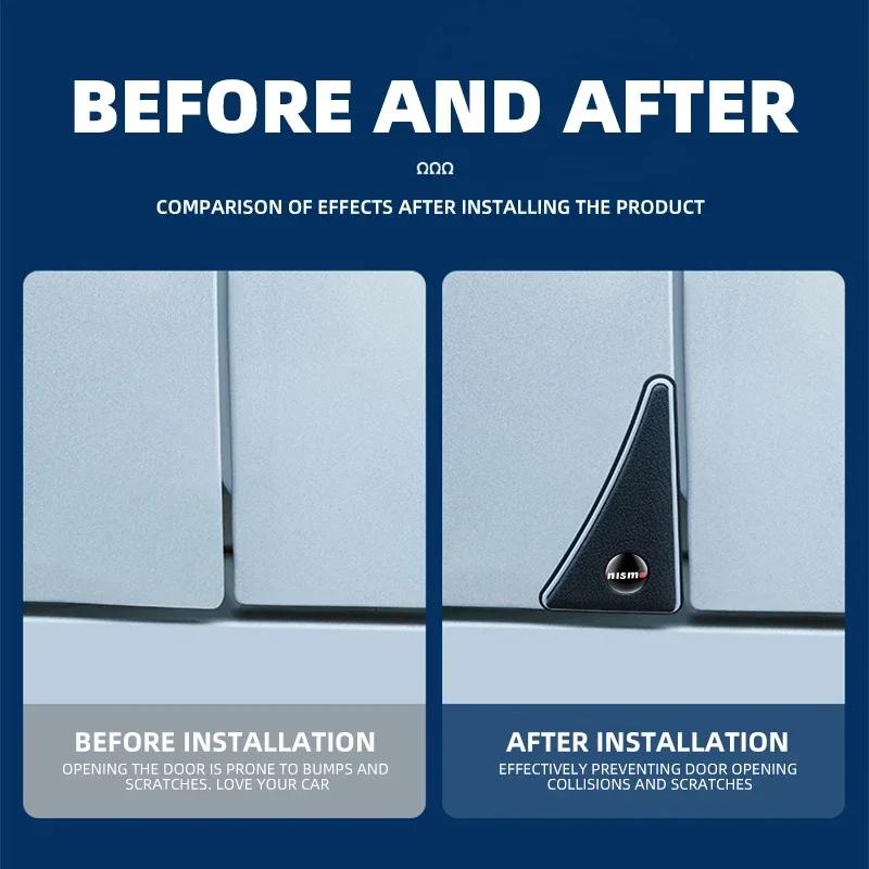 2 st Bil Dörrhörnsskydd Anti-kollisionsskydd för Nissan Nismo 350Z 370Z GTR Patrol Juke X-Trail Qashqai Biltillbehör