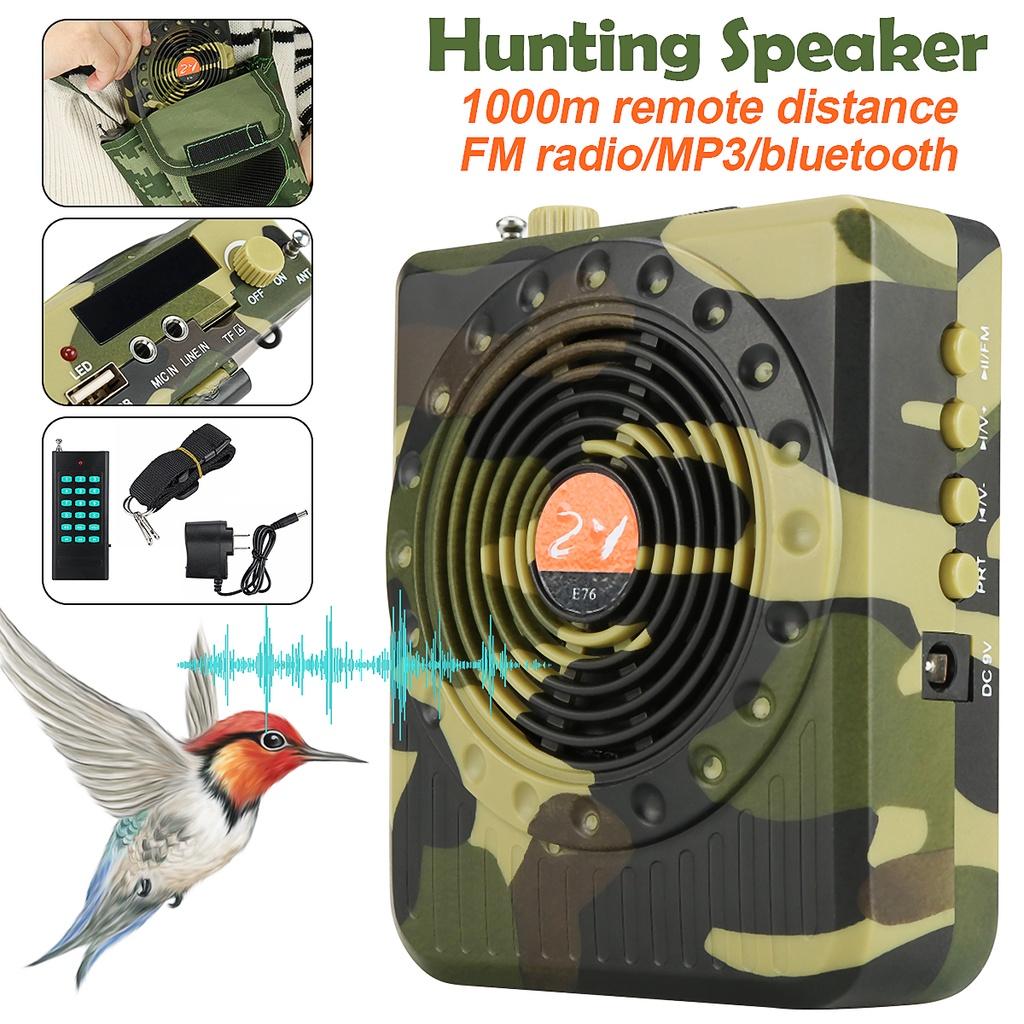 E67 35W Jagdattrappe, elektronischer Vogelrufer, Tarnung, für den Außenbereich, elektrischer Jagdattrappe-Lautsprecher, MP3-Lautsprecher, Fernbedienungs-Set