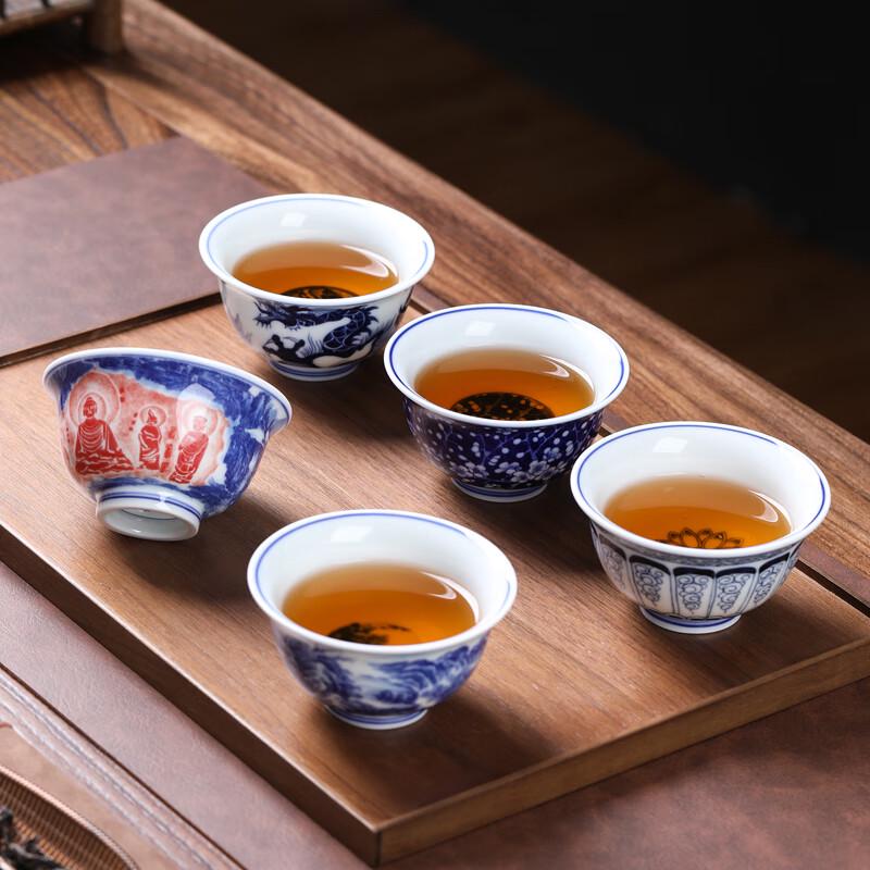 

МУЛЬТИПОТЕНТНЫЙ Антикварный Сине-белый Глиняный Набор Чайных Чашек