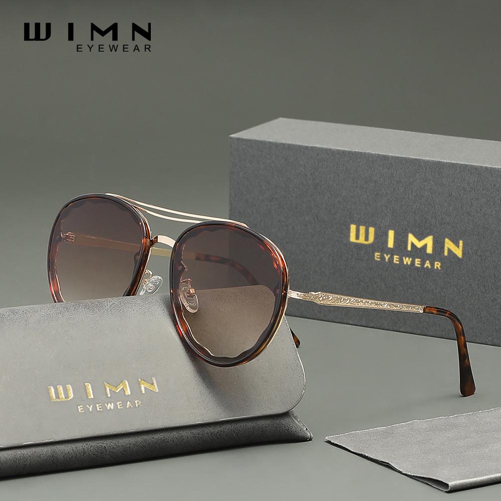 WIMN Lekkie okrągłe okulary przeciwsłoneczne Pełna ochrona UV Polaryzacja