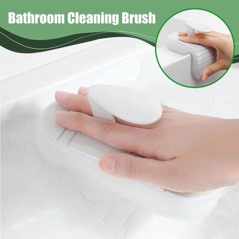 Flexible Sponge Cleaning Brush Bendable Bathtub Scrubber Bathroom Cleaning Brush  Bathroom Supplies