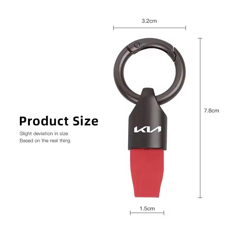 JRIH3 Suede Metal Key Chain Fashion Keychain Key Ring Holder For Kia Morning Picanto Rio Sorento XCeed Soul Cerato Venga Cadenza K9 S