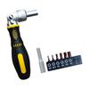 72 Tooth Double Direction Ratchets Screwdriver Magnetic Tip Bendable Handle Ergonomic Design for Tight Space