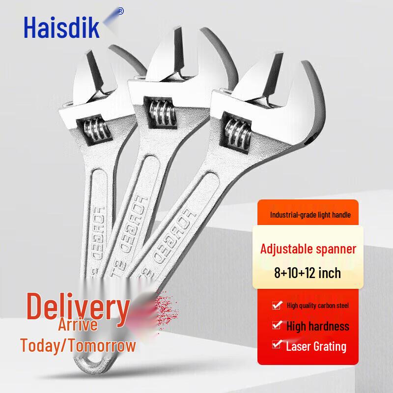 Haisidick Industrial Adjustable Wrench Set