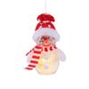 Plastic Christmas Luminous Snowman Decor Transparent Xmas Tree Decoration  Holiday Party Decoration
