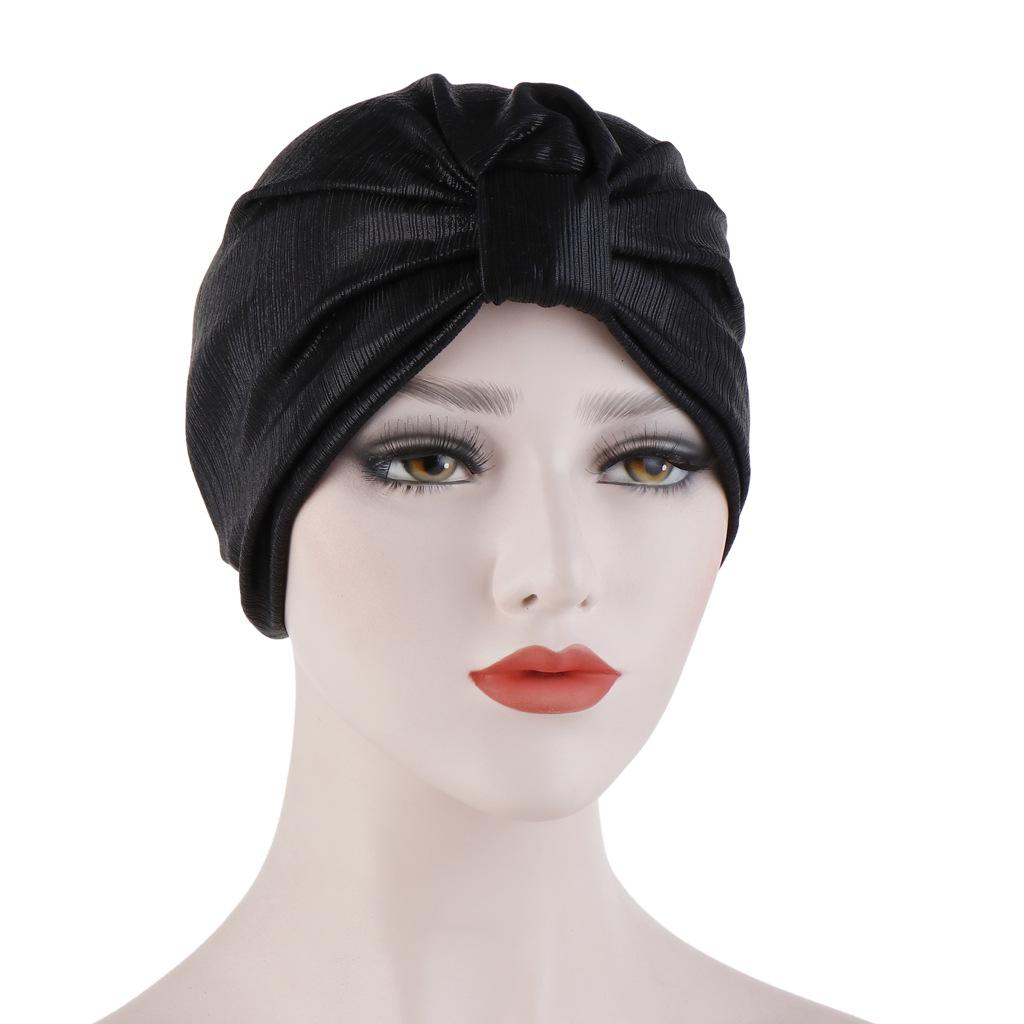 Bronzing Women's Knotted Turban Cap
