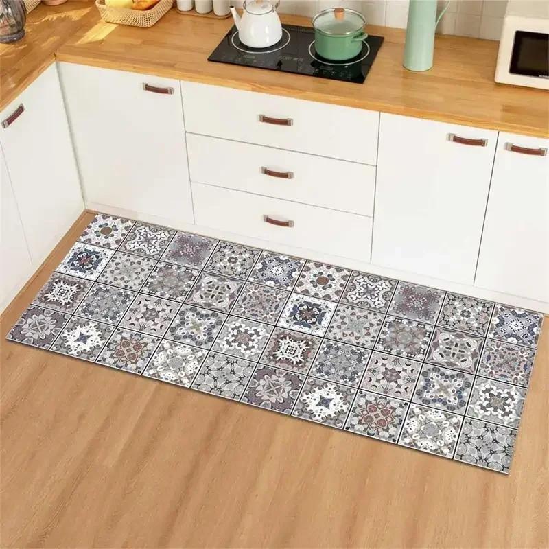 Carpet for Kitchen Floor Mat Waterproof Oil-proof Rug Leather Non-slip Area Rugs Home Decor Alfombra Vinilicas Cocina