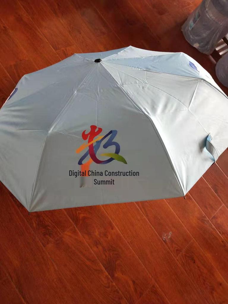 Custom Logo Automatic Umbrella with Straight and Curved Handles – Black UV Protection for Sun and Rain
