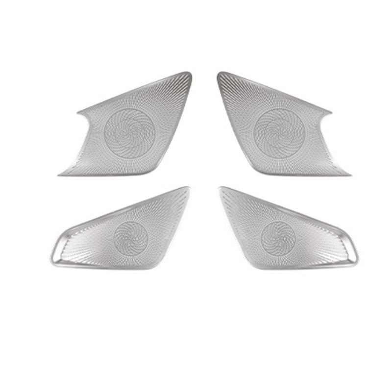 Automotive Door Speaker Horn Protective Covers Silver/Black Stainless Steel for KIA Soul -2025 LHD RHD Car Trim Accessories