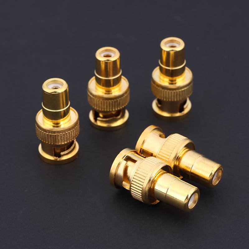 Video Lyd Av Kabler Bnc Hann Til Rca Hunn Adapter 75Ohm Gullbelagt Kontakt Bnc Hann Til Rca Hunn