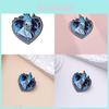 Unique Heart Shaped Cartoon Monster Brooch In Blue Flame Design For Fashion Lovers
