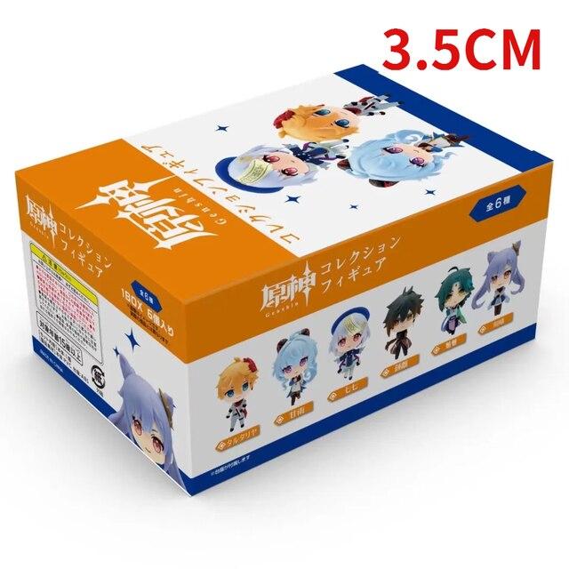 6pcs /Set Genshin Impact Account Action Figure Anime Game Genshin Impact Keqing Amber Klee Mona Figma Figurine Model Toys