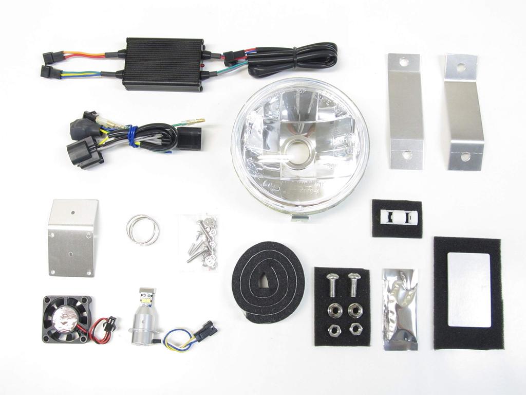 PROTEC LBH-H26 LED Multi-Reflector Headlight Kit, 12V/20W, 3000k, for 2018-present Super Cub C125 (JA48/58/71), Part Number 64012-30