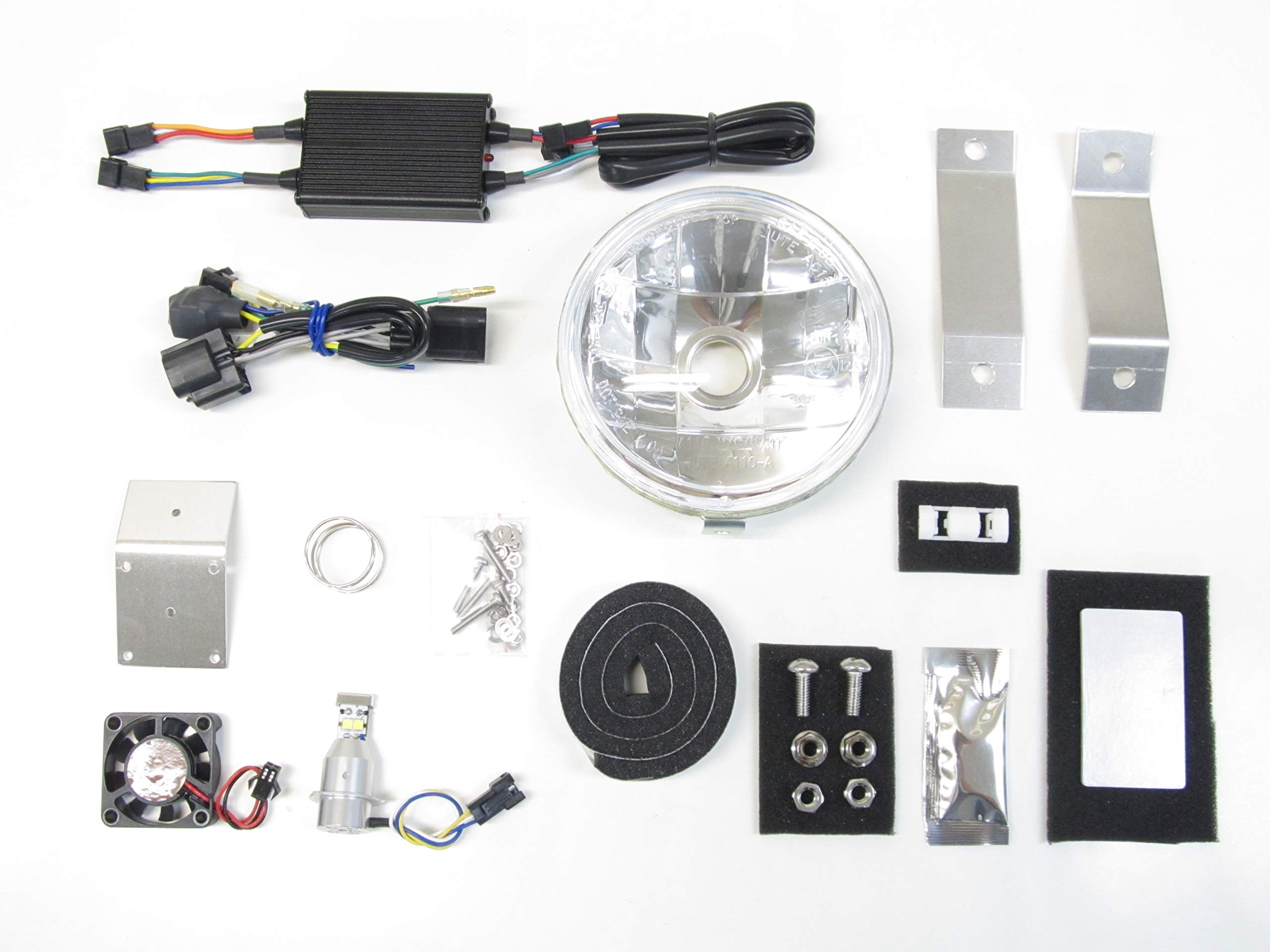 

PROTEC LED Headlight for Super Cub C125 part number LBH-H26 Multi-Reflector Kit, 12V/20W, 3000k, 2018-present (JA48/58/71), 64012-30