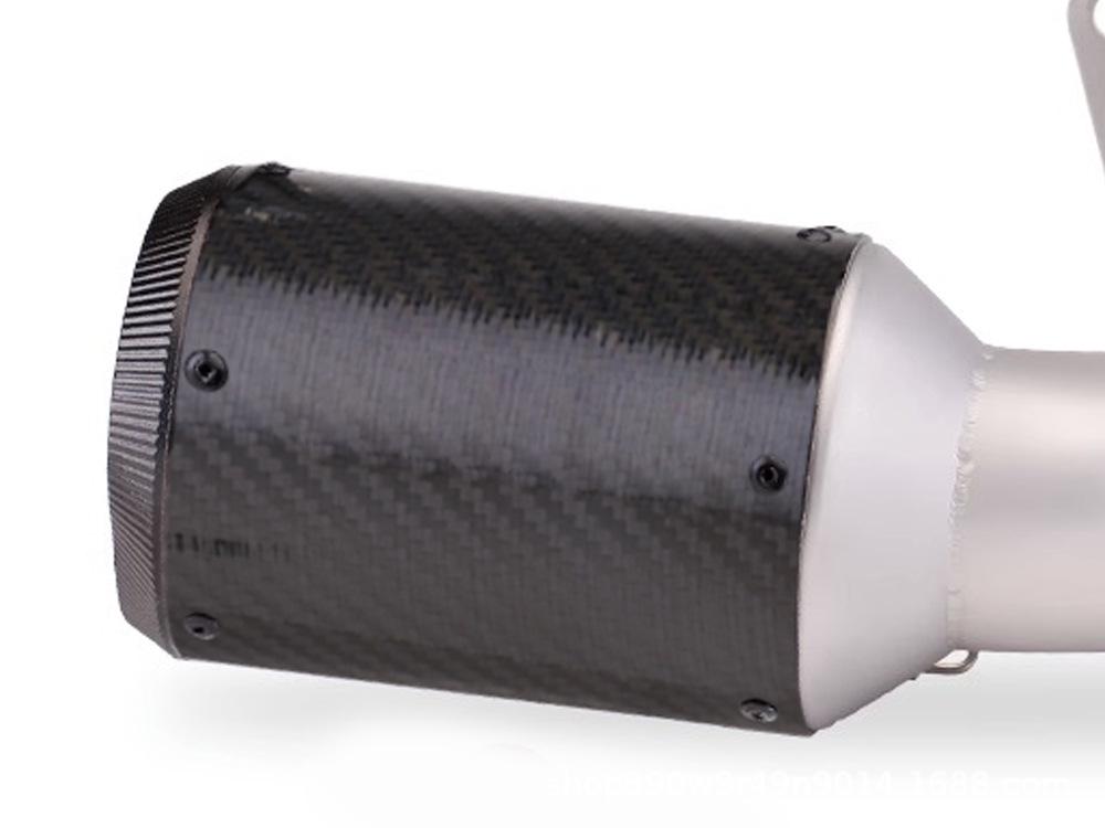 S1000RR Motorcycle Mid-Pipe & Carbon Fiber Tail Exhaust Modification 15-16