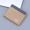 Men's Bi-fold Canvas Leather Wallet with Card Holder