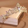Rhinestone Bride Tiaras Baroque Diadem Headwear Trendy Queen Princess Crown  Photo Props