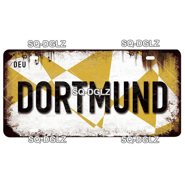 [SQ-DGLZ]Germany City License Plate Metal Sign Vintage Plaque Tin Sign Wall Decor Bar Decor BERLIN Team Flag Poster