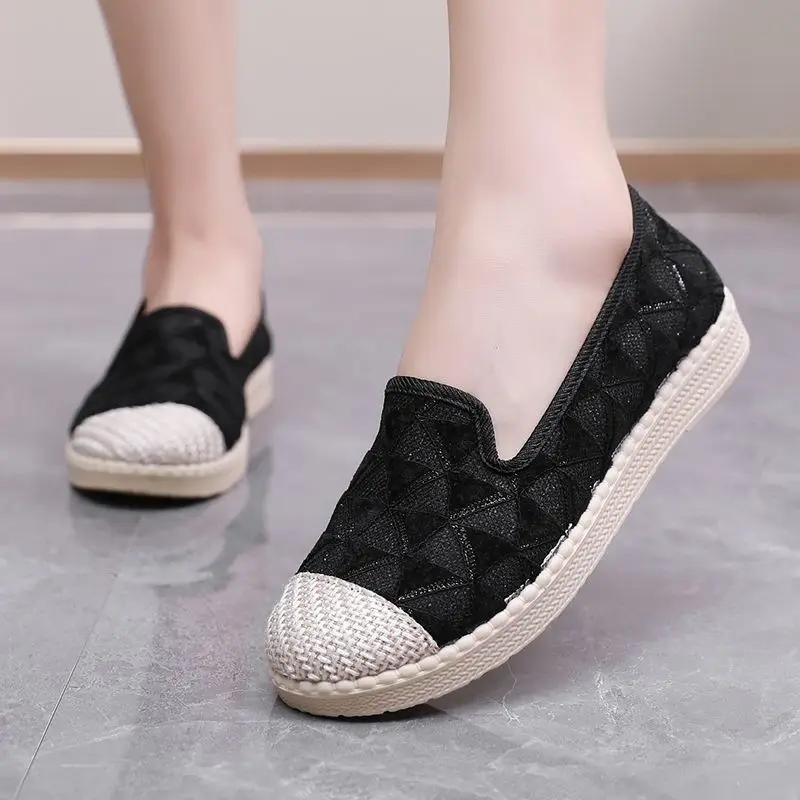 

Тренды 2025 Оригинальная Мягкая Плоская Женская Обувь Эстетичная Новинка Удобная и Элегантная Акции Повседневная Ходьба Дешевая Женская Обувь 41