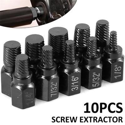13Pcs Screw Extractor Kit Alloy Steel Damaged Screw Remover Metal Easy Out Drill Bits Broken Bolt Stud Remover Screw Extractor