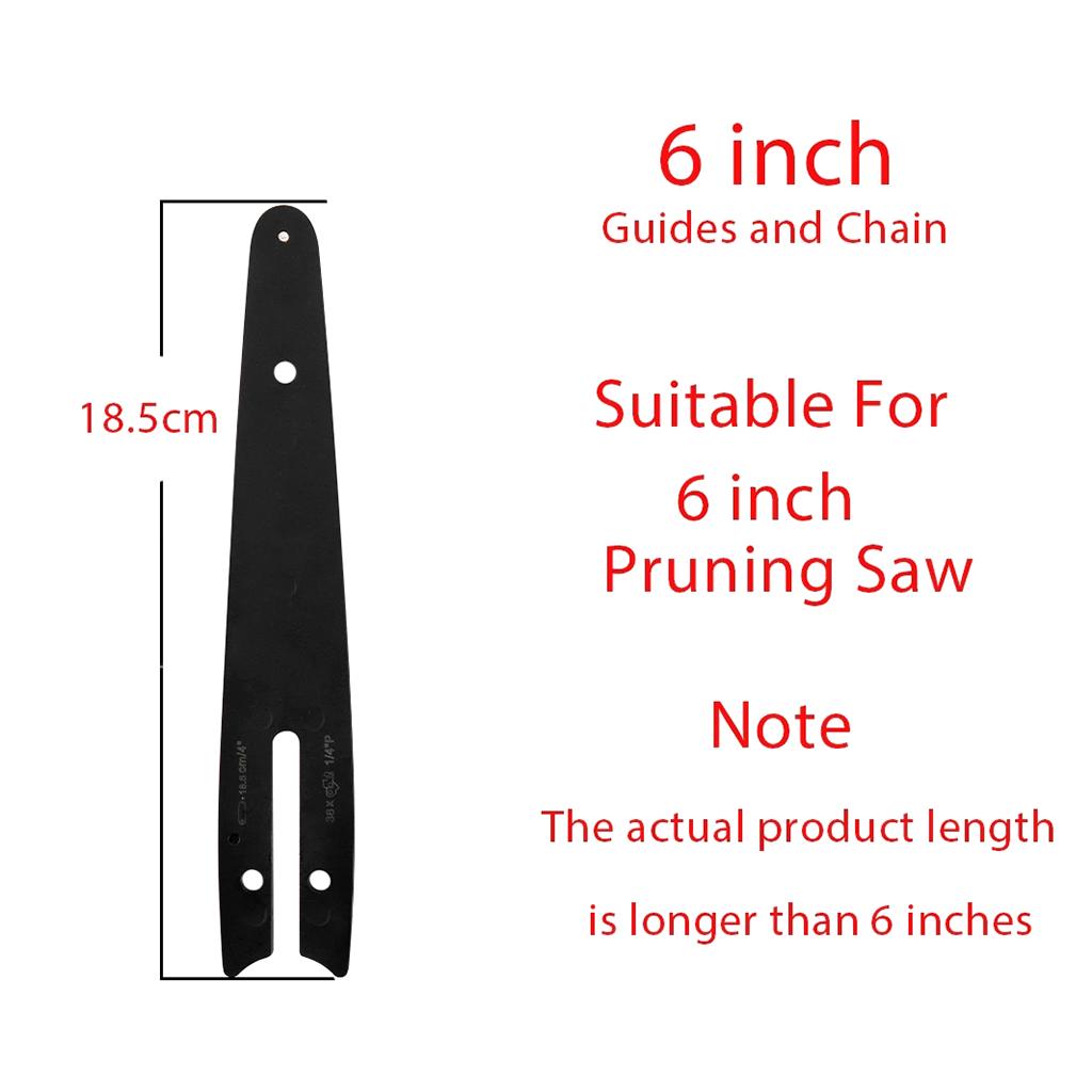 6 Inch Chain Guide Mini Chainsaw Chains Plate Chainsaw Chains Accessory Replacement Chain for Chainsaw Tools