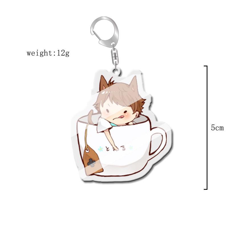 Haikyuu!! Anime Acrylic Keychain Charm - Creative Campus Ornament Gift