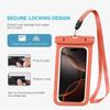 Housse Étanche pour Redmi Note 14 Pro 4G/5G Note 14 Pro Plus/Note 13 Pro/Note 12 Pro/11/11S/10 - IPX8 avec Bordure Orange