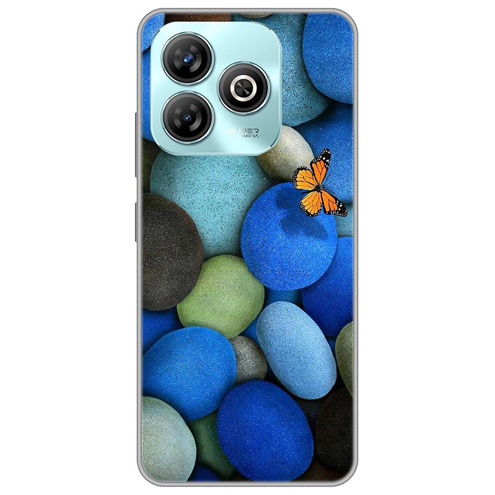 Do ZTE A75 Czarna obudowa luksusowa Cute Cartoon Back Cover na ZTEA75 Silikon Pełna ochrona Antypoślizgowa odporna na wstrząsy Ultra cienka 6,6 cala