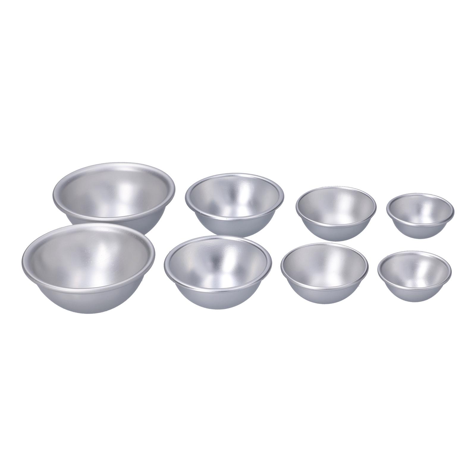 

DIY Bath Salt Ball Mold Household Portable Aluminum Alloy Mousse Cake Baking Mold Set set 6