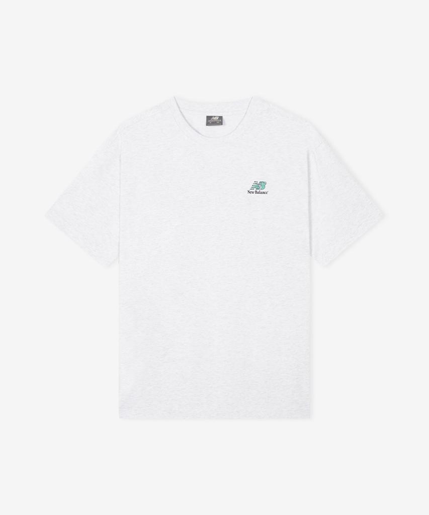 Nyuballanseu Nbneg21513 / Uni Nb Friends Earth Graphic Short Sleeve T-Shirt (Light Gray)