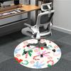 1pc Candy Canes Office Round Rug, Non-slip, Soft and Durable Office Rug for Interior Decoration, Perfect for Office, Beautiful Decoration yy260324012