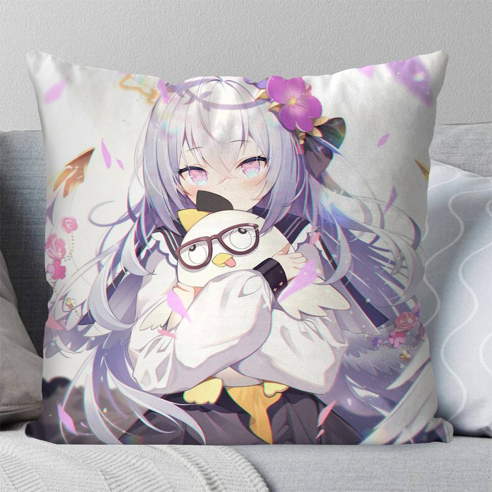 Blue Archive Shirasu Azusa Game Pillow Case Square Pillow Bedroom Sofa Leisure Comfort Cushion Car Living Room Home Decoration