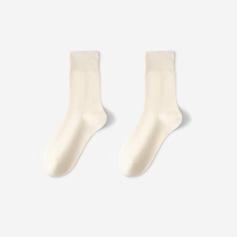 

Женские хлопковые длинные носки в японском стиле: Осень и зима, средний размер, свободный крой, ворс, облегающий, чистый хлопок 6-color Women s Pile Socks (Confinement Socks) белый/слоновая кость