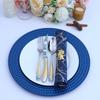 6/12 Stück, 12,9 Zoll, Wiederverwendbare Platzteller, Perfekt für Hochzeit, Weihnachtsdekorationen, gold, silber, blau, schwarz, Rot, roségold