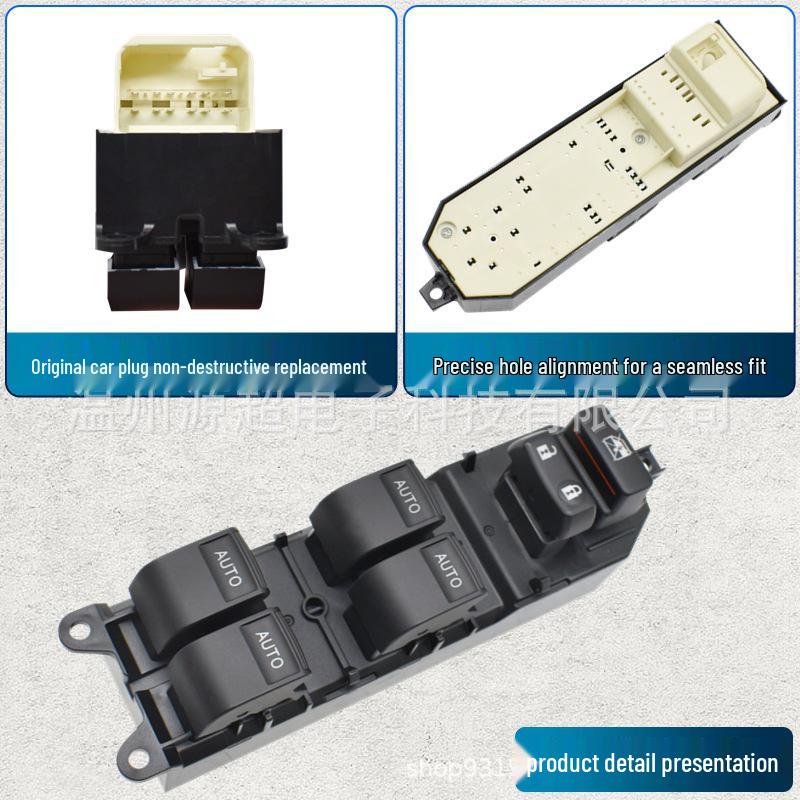 Compatible Power Window Switch for Toyota Models (Camry, Corolla, RAV4, Highlander, Yaris) - 84820-06100 Upgrade